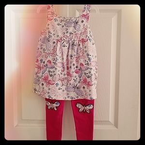 Toughskins toddler girl 2 pc set